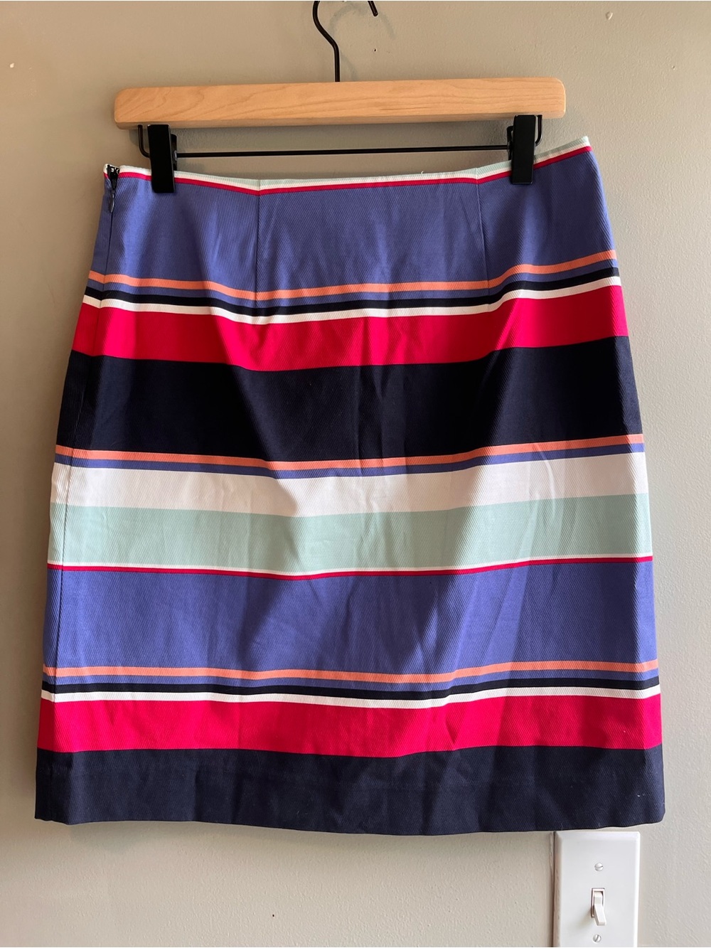 Talbots Striped Multicolor A-Line Skirt - Women’s Size 4 NWT - Picture 2 of 9